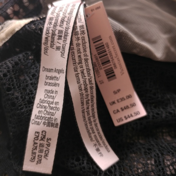 Victoria's Secret Dream Angels black brale… - Picture 6 of 7